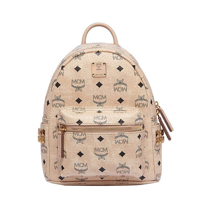 mcm mini backpack beige